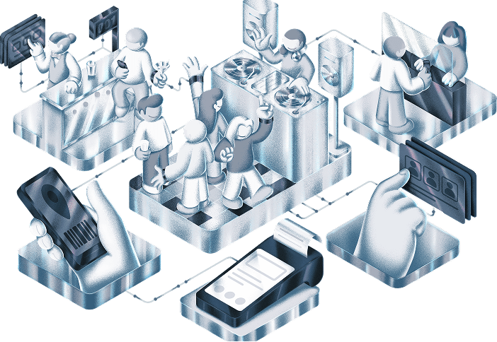 Visão geral do sistema para Casas Noturnas