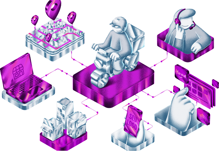 Visão geral do sistema para Delivery